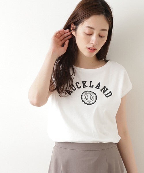 NATURAL BEAUTY BASIC フレンチスリーブロゴＴ