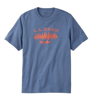 L.L.Bean Men's Lakewashed Organic Cotton Graphic Tee