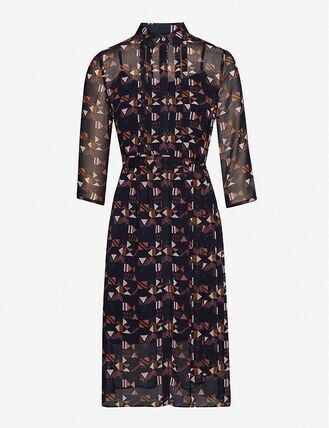 Ted Baker London パズルプリントクレープドレス