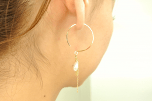 trim 【t-1053P③】淡水パールピアス