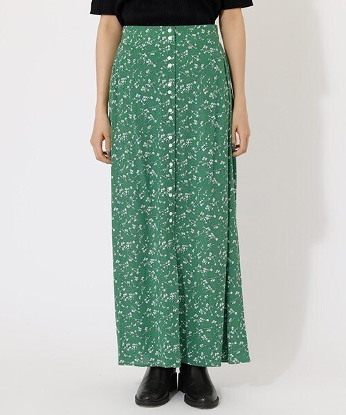 AZUL by moussy PEDICEL BUTTON SKIRT/ペディセルボタンスカート