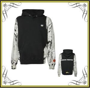 HERON PRESTON CAT PATCH COTTON JERSEY HOODIE