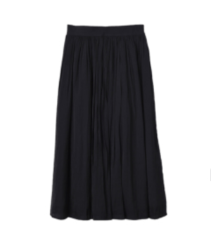RAW FUDGE サテンギャザースカート