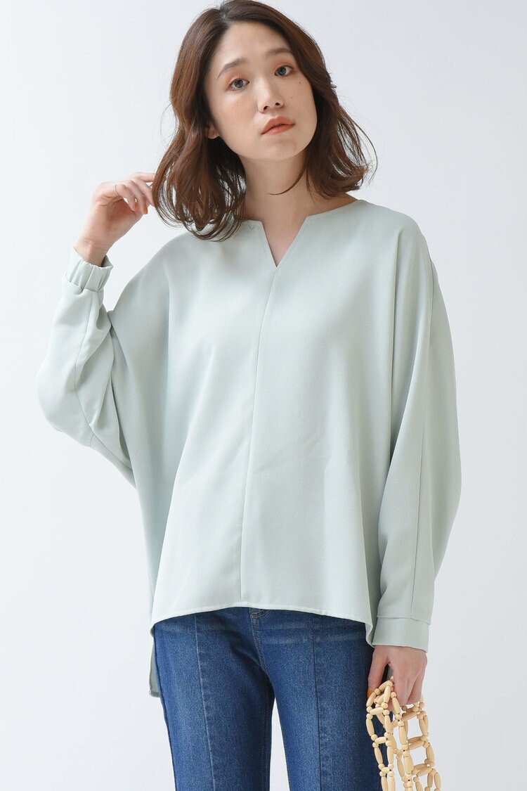 MAYSON GREY ジョーゼットキーネックブラウス