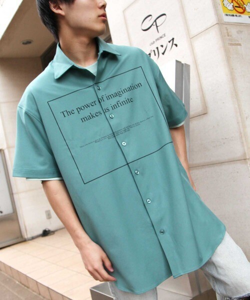 ZIP FIVE グラフィックAラインシャツ