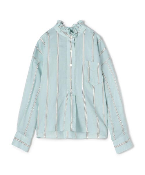 ISABEL MARANT コットンシルクレーヨン ストライプブラウス