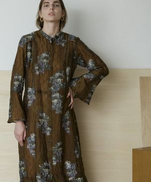 MAISON SPECIAL フラワーカットジャガードワンピース