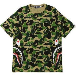 A BATHING APE ABC CAMO SIDE SHARK TEE MENS