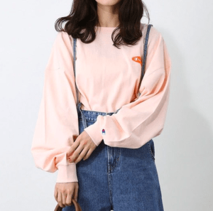 FREAK'S STORE Champion × FREAK'S STORE　別注サークルロゴロングスリーブTシャツ
