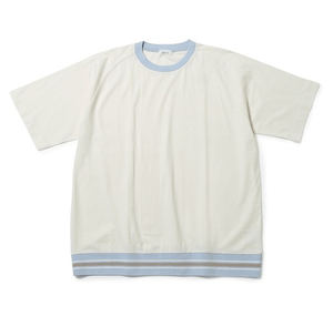 JUNRed ボトムリブライン ラグランTシャツ