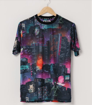 A BATHING APE NEON TOKYO TEE M