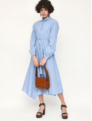 SLY HEM DESIGN SH シャツワンピース