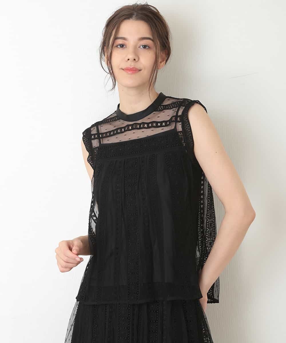 TARA JARMON 総レースブラウス