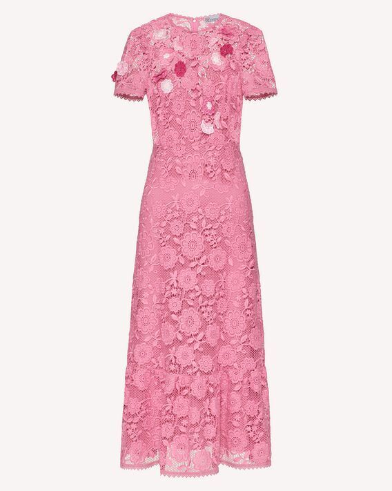 RED VALENTINO マクラメ ドレス フラワーエンブロイダリー