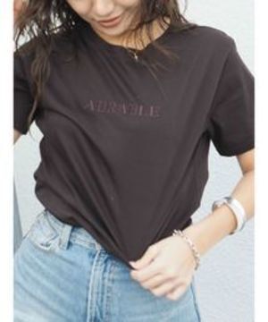 EVRIS シルケットEmbroidery Tシャツ