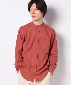 Melan Cleuge エステルトロバンドカラーシャツ