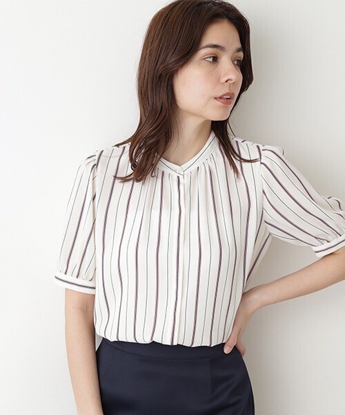 NATURAL BEAUTY BASIC レジメンタルストライプＢＬ