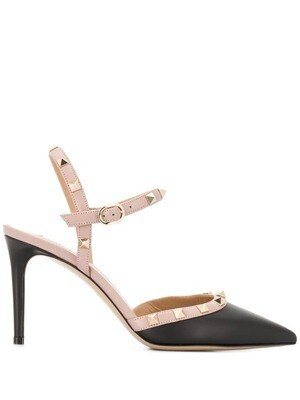 VALENTINO Decollete Slingback Rockstud 85mm