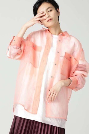 CREOLME シースルーシャツブラウス