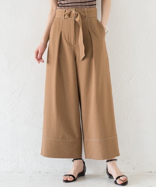 Loungedress ステッチワイドパンツ
