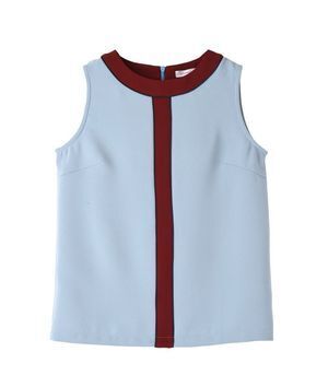 starblinc ノースリーブパイピングラインブラウス