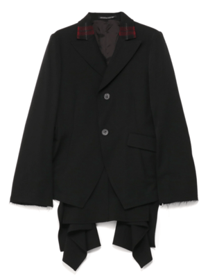 Yohji Yamamoto シワギャバ後フラシジャケット