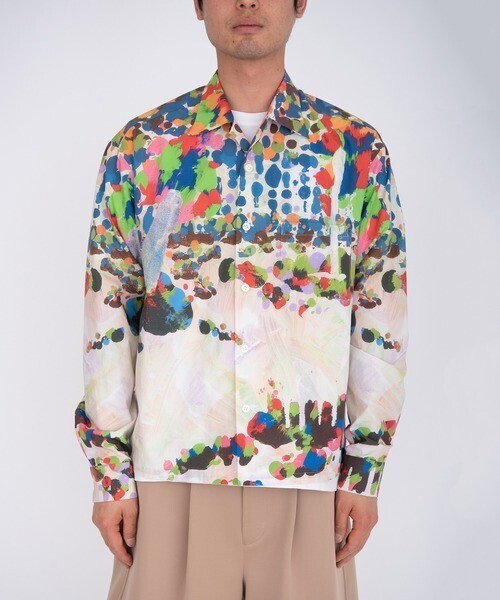 DISCOVERED 'ESQUISSE' print L/S shirt “エスキス” プリント長袖シャツ