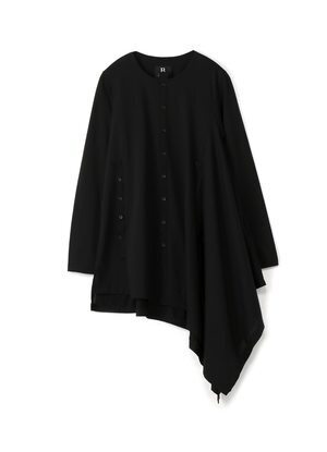 Yohji Yamamoto 綿ナイロン天B/釦ドレープ C