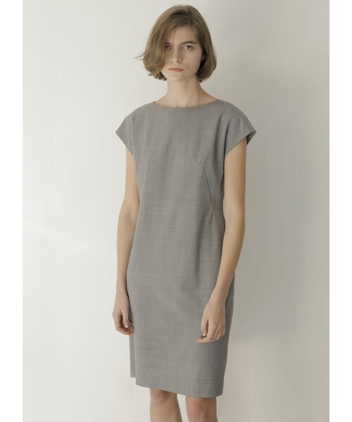 TONAL ウォッシャブルウールノースリワンピース