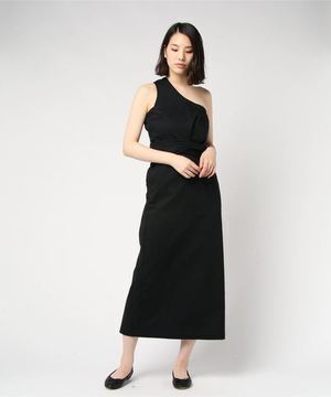 CASA FLINE ワンショルダーロングワンピース
