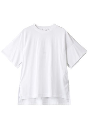 ENFOLD スビン天竺 スリットスリーブTシャツ
