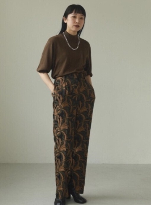 TODAYFUL Jacquard Slit Trousers