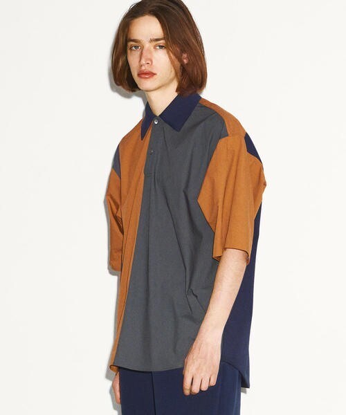 TOMORROWLAND コットンタイプライター デザインショートスリーブシャツ tricot shirt