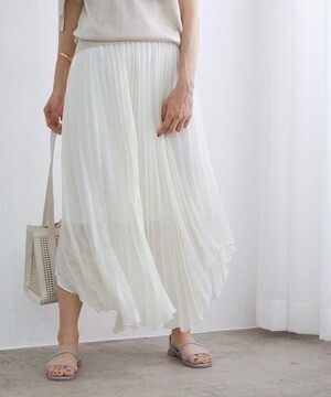 ROPE' アシンメトリープリーツスカート