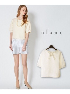 clear 【楽天市場】【30%OFF】clear 【2ndline】 背中リボンボーダートップス クリア カットソー【RBA_S】【RBA_E】：Stylife by Rakuten BRAND AVENUE