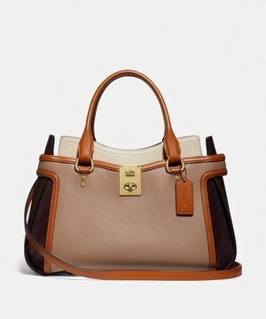 COACH ハットン サッチェル カラーブロック