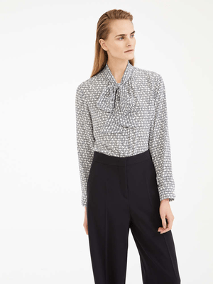 Max Mara ピュア シルク クレープデシン ブラウス