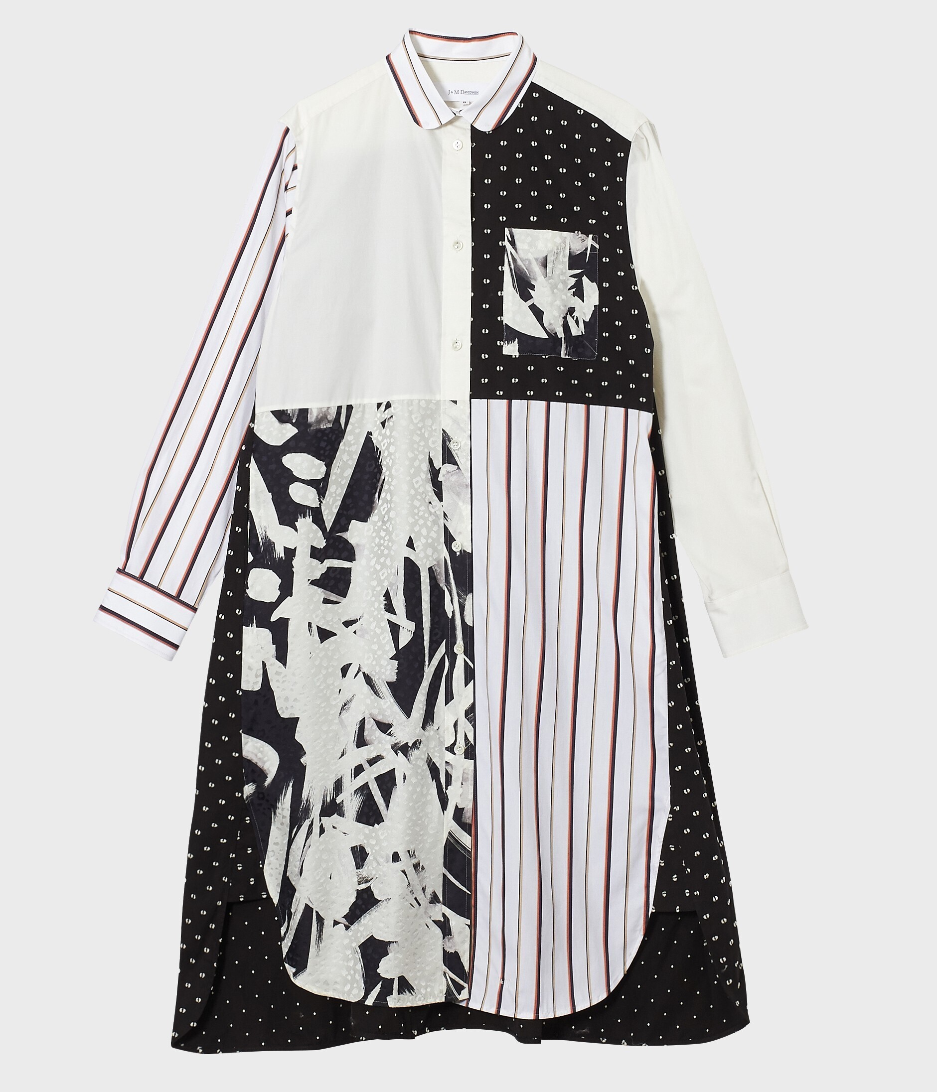 J＆M DAVIDSON PATCHWORK SHIRT DRESS
