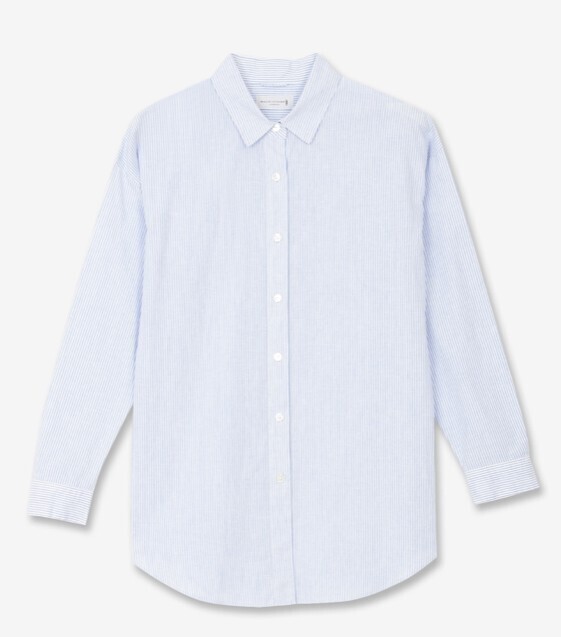 Mackintosh London 麻ボーダー＆ストライプシャツ