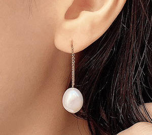 festaria bijou SOPHIA K10イエローゴールド 淡水パール ピアス