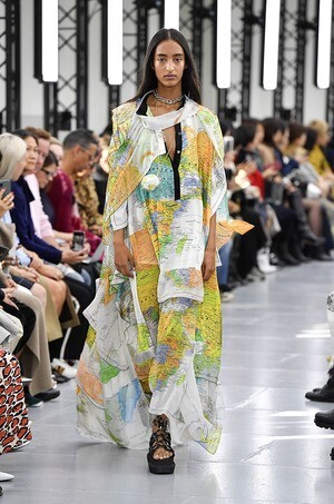 sacai world map dress