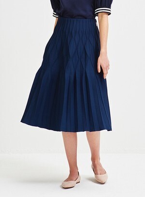 BORDERS at BALCONY PLEATED SKIRT