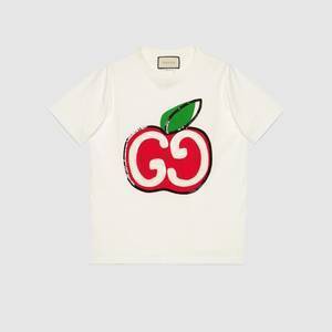 GUCCI GGアップル プリント Tシャツ