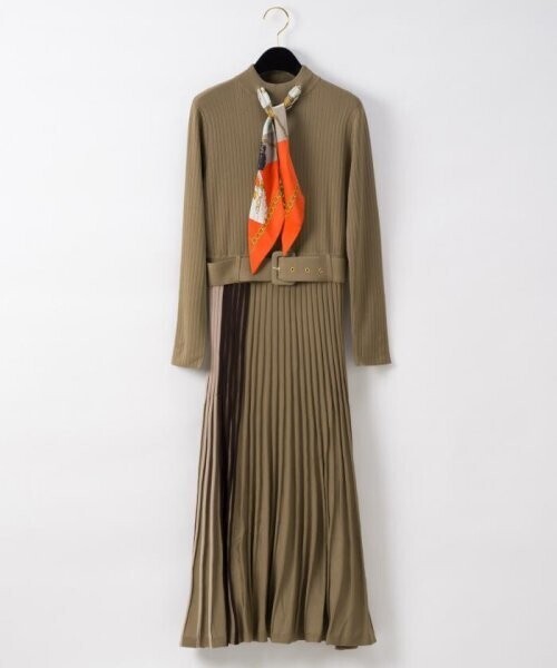 GRACE CONTINENTAL スカーフネックニットワンピース