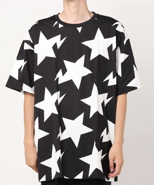 A BATHING APE RELAXED FIT STA PATTERN TEE M