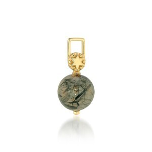 STAR JEWELRY girl TOURMALIZED QUARTZ PIERCE CHARM