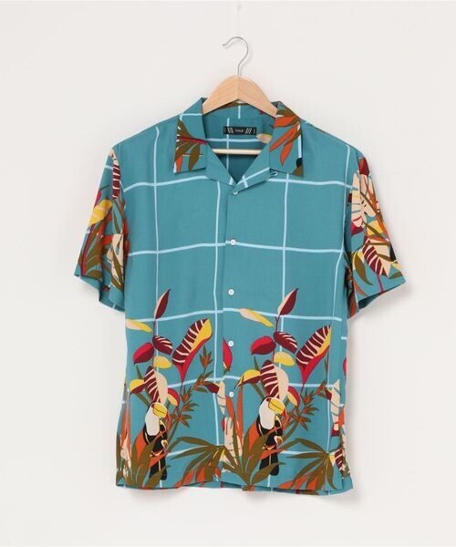 HALB BIRD OPEN COLLAR S/S SHIRT