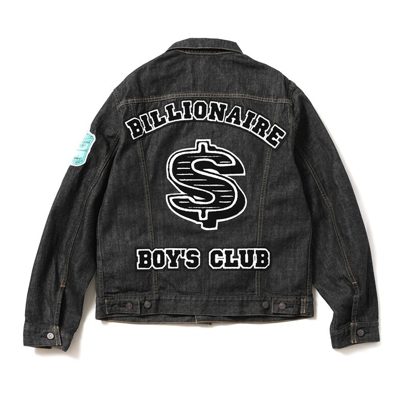 BILLIONAIRE BOYS CLUB BILLIONAIRE BOYS CLUB DOLLAR CHENILL PATCH DENIM JACKET