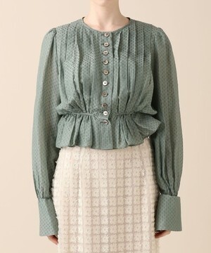 me&me couture シルクコットンヴィクトリアンブラウス