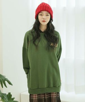 UNE MANSION オーバーシルエット胸ロゴ & バックプリントスウェット